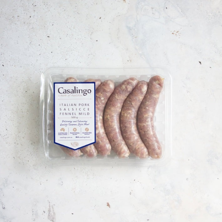 Italian Pork Sausage Fennel Mild 500g