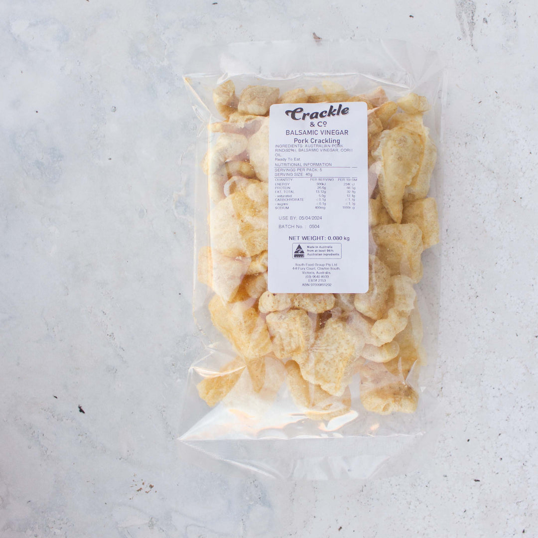 Salt & Vinegar Pork Crackling 80g
